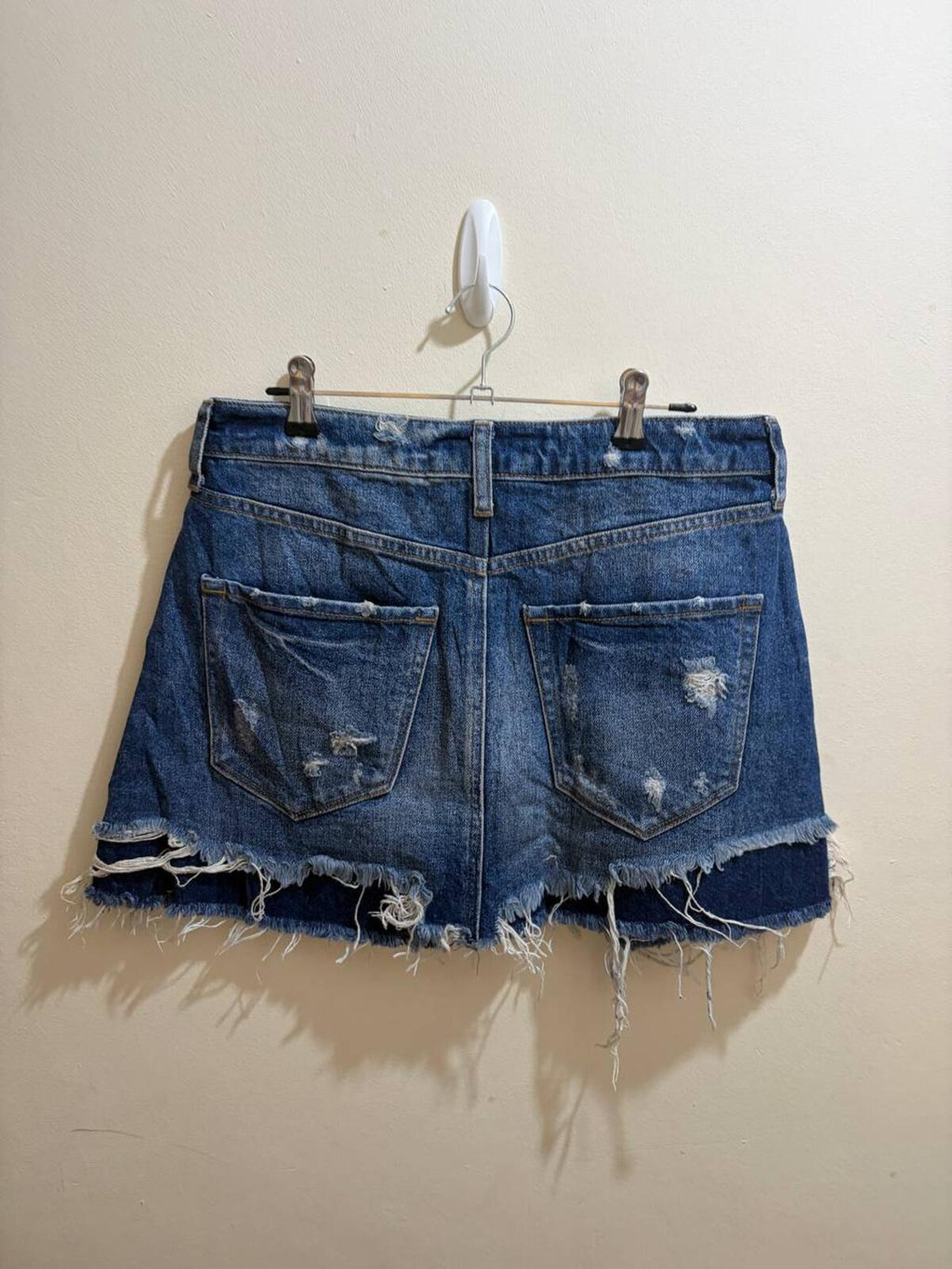 river island denim mini skirt  - vintage y2k 2000s - size 12